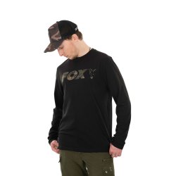 Bluza Fox Black/Camo Long Sleeve T-Shirt- XXXL