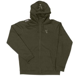 FOX COLLECTION GREEN & SILVER LIGHTWEIGHT HOODIE S