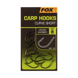 Fox Haczyki Carp Hooks Curve Shank Short Beaked 6