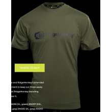 RidgeMonkey Koszulka APEarel Dropback T Shirt Green XL