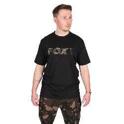 Koszulka FOX Black / Camo Logo T 2XL