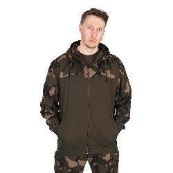 Bluza FOX LW Khaki / Camo Split Zip Hoody LARGE