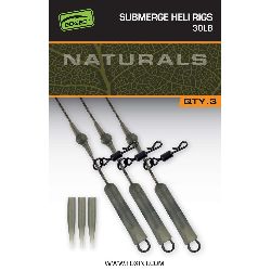 FOX Naturals Submerged Heli rigs 40lb x 3 leadery helikopterowe